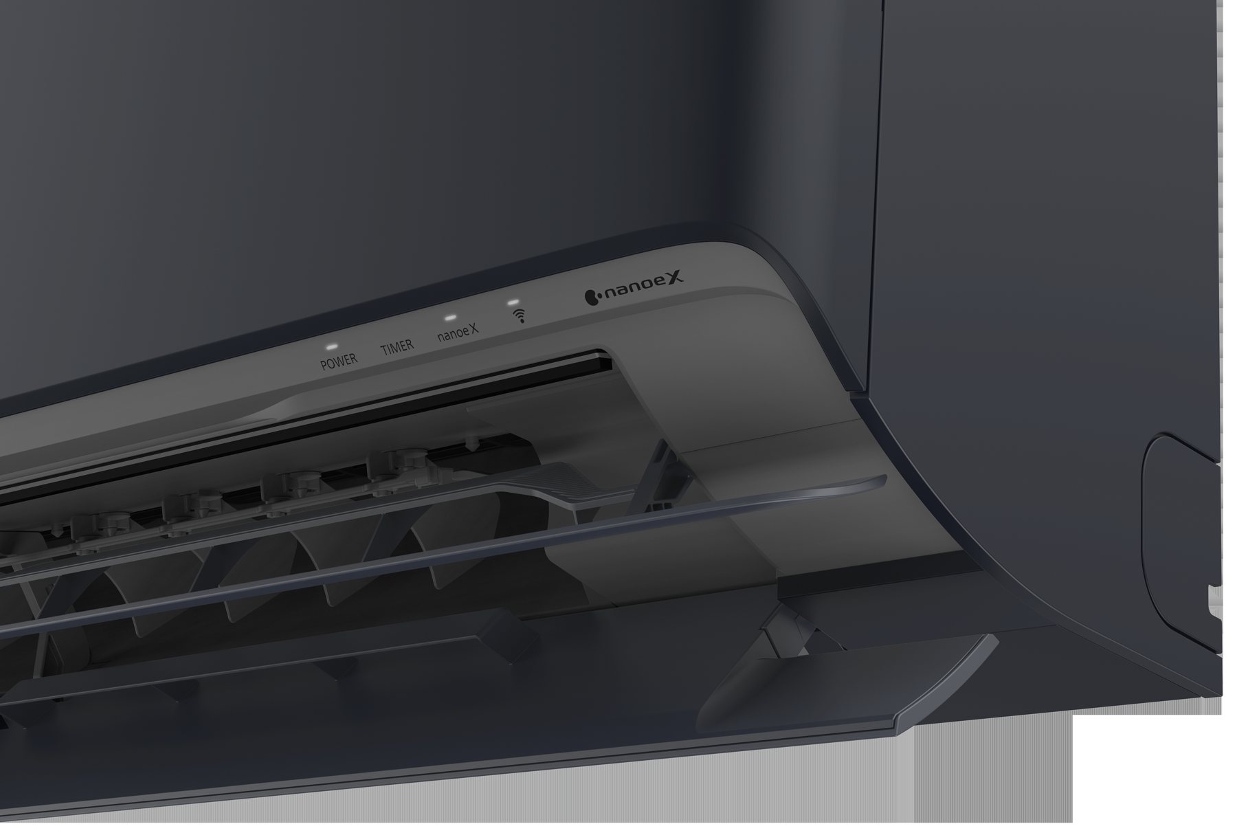 Close detail of a Panasonic Etherea indoor unit
